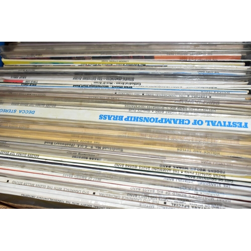 570 - FOUR BOXES OF VINYL LP RECORDS & CDS containing approximately 260 compact disc recordings (including... 