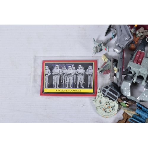 229 - A LARGE SELECTION OF PARTS FOR LFL STAR WARS AND OTHER COLLECTABLE FIGURES, MODELS AND TOY VEHICLES,... 