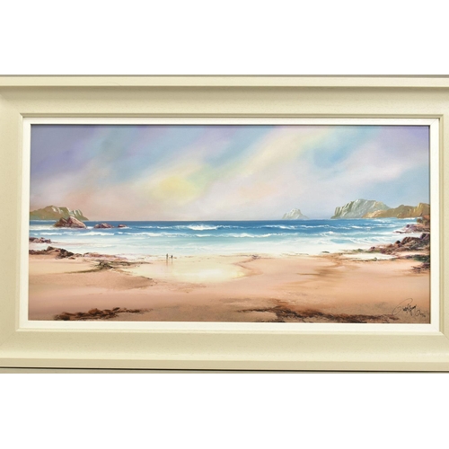 307 - PHILIP GRAY (IRELAND 1959) 'PEACEFUL SHORES', a signed limited edition print depicting a coastal lan... 