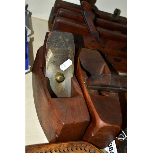 364 - A COLLECTION OF VINTAGE WOODWORKING TOOLS, generally nineteenth/early twentieth century, comprising ... 