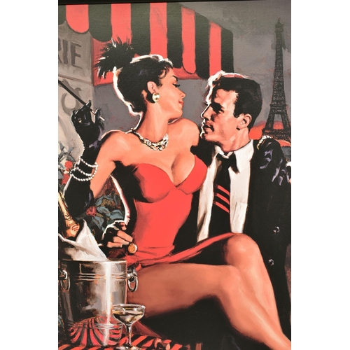 325 - GLEN ORBIK (AMERICAN 1963 -2015) 'MIDNIGHT IN PARIS', an artist proof edition print on canvas of a c... 