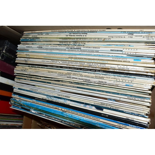 440 - SIX BOXES OF ASSORTED RECORDS, LPS , 78'S AND BOXED SETS, to include a complete set of six 78's Duri... 