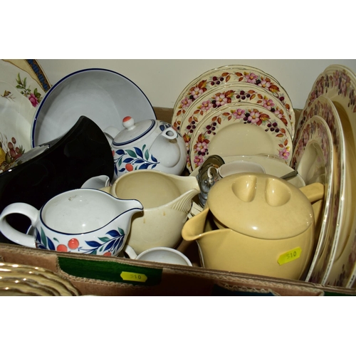 510 - SIX BOXES OF ASSORTED TEA AND COFFEE SETS, to include a Palissy 'Clematis' pattern coffee pot, cream... 