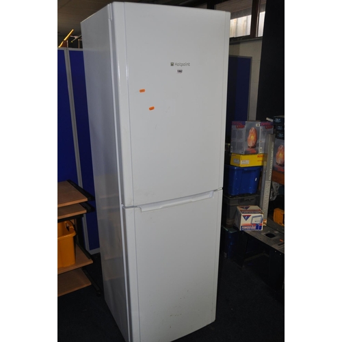 1062 - A HOTPOINT FUFL1810 FRIDGE FREEZER measuring width 60cm x depth 65cm x height 186cm (PAT pass and wo... 