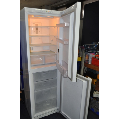 1062 - A HOTPOINT FUFL1810 FRIDGE FREEZER measuring width 60cm x depth 65cm x height 186cm (PAT pass and wo... 