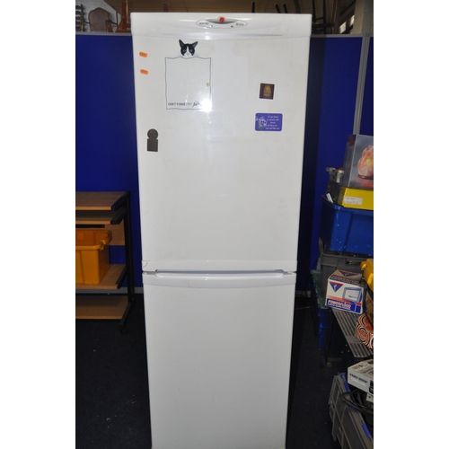 1066 - A HOOVER HNMF2605A FRIDGE FREEZER measuring width 55cm x depth 60cm x height 163cm (PAT pass and wor... 