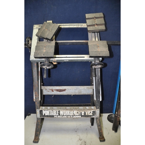 1070 - A SELECTION OF VARIOUS TOOL STANDS AND TRESTLES to include brands, Jcb, Sip, Workzone