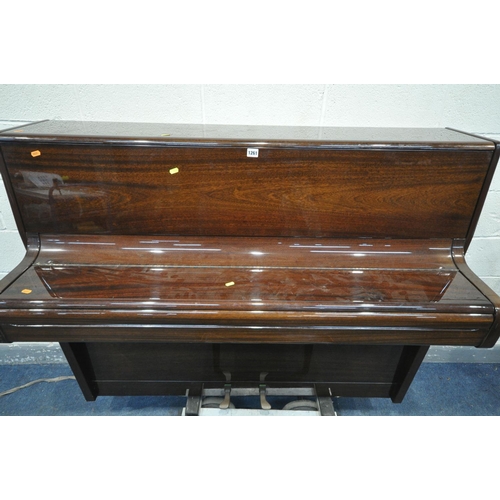 1261 - A MARSHALL AND ROSE MAHOGANY UPRIGHT PIANO, serial number 84348, year manufactured between 1980-1989... 