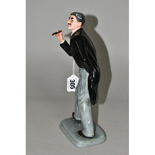 305 - A ROYAL DOULTON GROUCHO MARX FIGURINE, HN2777, limited edition numbered 634/9500 (1) (Condition repo... 