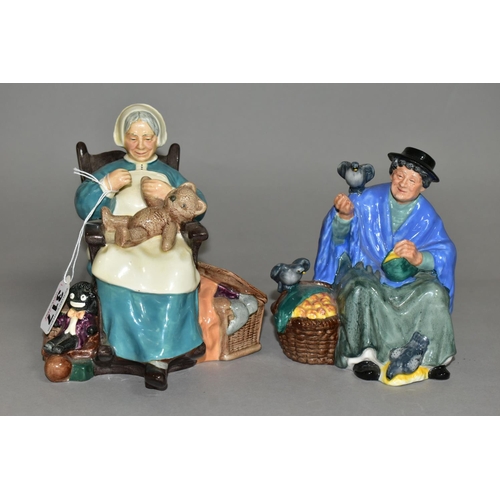 317 - TWO ROYAL DOULTON FIGURINES, comprising Tuppence A Bag HN2320 and Nanny HN2221 (2) (Condition report... 