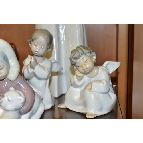 328 - FOUR LLADRO FIGURINES, comprising 'Nuns' 4611, sculptor Fulgencio Garcia, introduced in 1969 retired... 