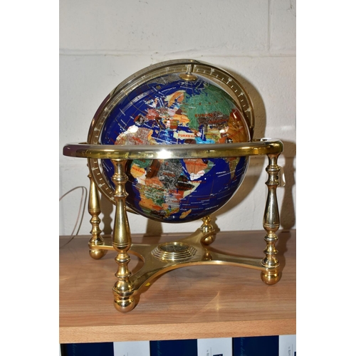 380 - A MODERN TABLE GLOBE, probably dating from early this century due to country names, countries deline... 