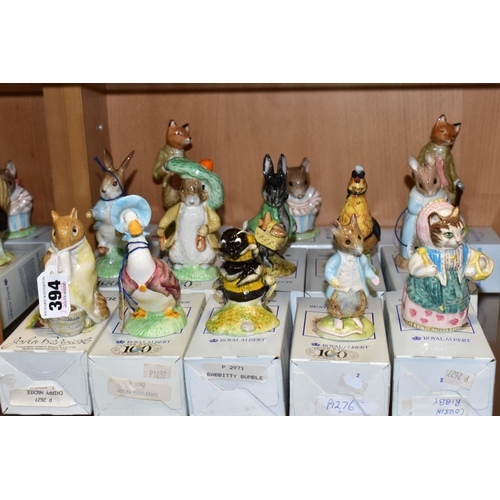 394 - THIRTEEN BOXED BESWICK AND ROYAL ALBERT BEATRIX POTTER FIGURES comprising a Beswick Chippy Hackee wi... 