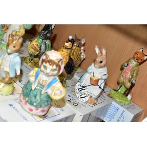 394 - THIRTEEN BOXED BESWICK AND ROYAL ALBERT BEATRIX POTTER FIGURES comprising a Beswick Chippy Hackee wi... 