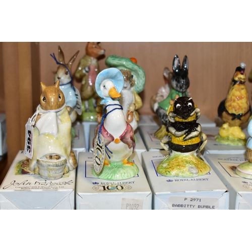 394 - THIRTEEN BOXED BESWICK AND ROYAL ALBERT BEATRIX POTTER FIGURES comprising a Beswick Chippy Hackee wi... 