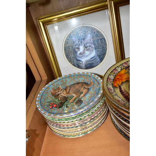 398 - A QUANTITY OF CAT THEMED COLLECTORS PLATES, thirty eight plates, thirty five of which are boxed, inc... 