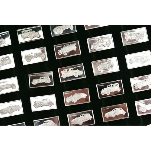 68 - THE 100 GREATEST CARS SILVER MINIATURE COLLECTION, a John Pinches Ltd collection of The 100 Greatest... 