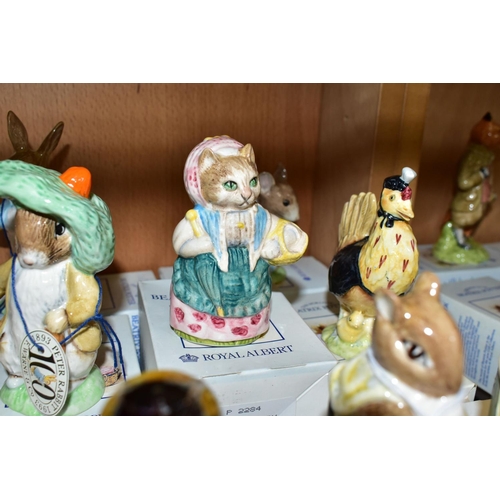 401 - TWELVE BOXED BESWICK AND ROYAL ALBERT BEATRIX POTTER FIGURES comprising two Beswick Chippy Hackee wi... 