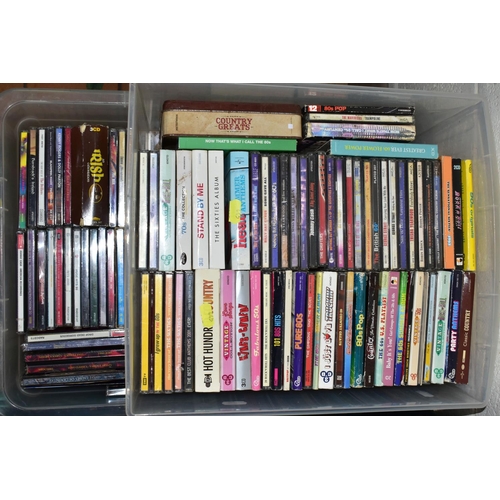 445 - SIX BOXES OF ASSORTED C.D'S, to include over three hundred C.Ds  of a wide variety of artists from C... 