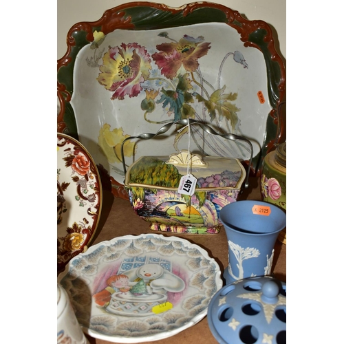 467 - A GROUP OF CERAMICS AND DINNERWARE,  comprising a Minton 'Avonlea' pattern part dinner set  one grav... 