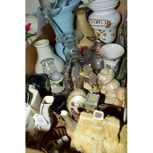 484 - NINE BOXES OF ASSORTED  CERAMICS, GLASSWARE AND SUNDRIES THE PROCEEDS OF WHICH WILL GO TO A LOCAL CH... 