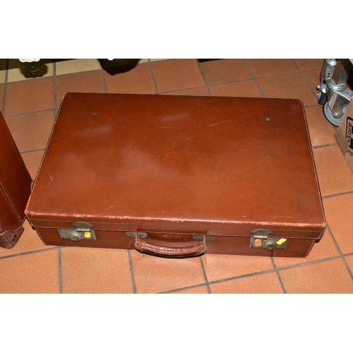 489 - FOUR BOXES OF SUNDRIES AND TABLE LINEN to include a violin in a hard case (broken string, bow hairs ... 