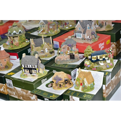 507 - TWENTY FIVE BOXED LILLIPUT LANE SCULPTURES FROM VARIOUS COLLECTIONS, most with deeds, comprising fou... 