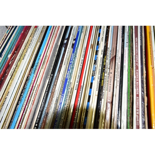 524 - THREE BOXES OF VINYL LPS, approximately one hundred and fifty to two hundred records, artists to inc... 