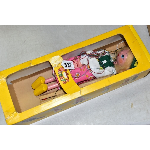 537 - A PELHAM PUPPET, 'Tyrolean Girl' SS5, puppet condition fair, box poor (1)