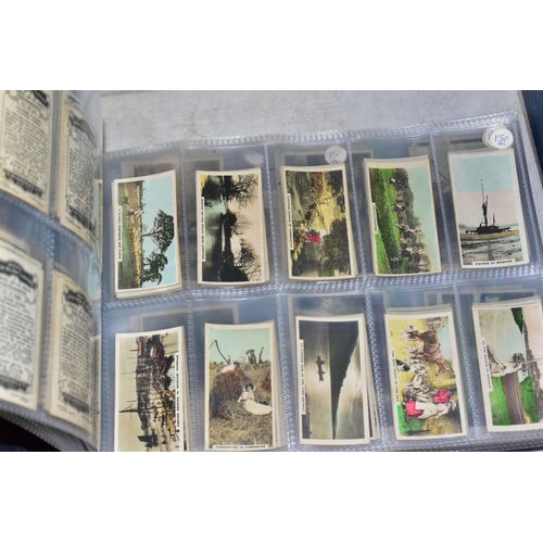 566 - CIGARETTE / TRADE CARDS in six albums to include approximately 330 full and partially full sheets of... 