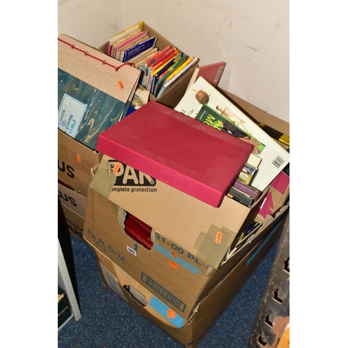 583 - TEN BOXES OF BOOKS AND MAPS, approximately one hundred to one hundred and fifty titles to include fi... 