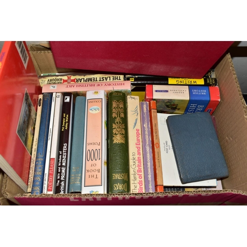 583 - TEN BOXES OF BOOKS AND MAPS, approximately one hundred to one hundred and fifty titles to include fi... 