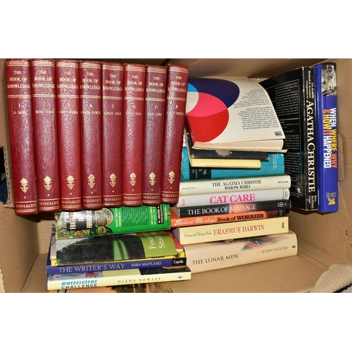 583 - TEN BOXES OF BOOKS AND MAPS, approximately one hundred to one hundred and fifty titles to include fi... 