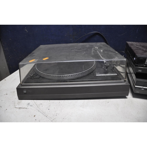 1087 - A DUAL 505-2 TURNTABLE along with two Bang and Olufsen vhs players a VX7000 AND VX5000 (all UNTESTED... 