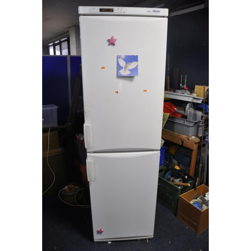 1088 - A MIELE KF7662S TALL FRIDGE FREEZER measuring width 60cm x depth 60cm x height 200cm (PAT pass and w... 