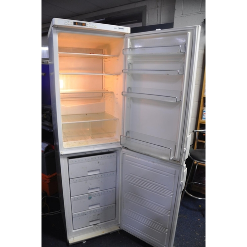 1088 - A MIELE KF7662S TALL FRIDGE FREEZER measuring width 60cm x depth 60cm x height 200cm (PAT pass and w... 