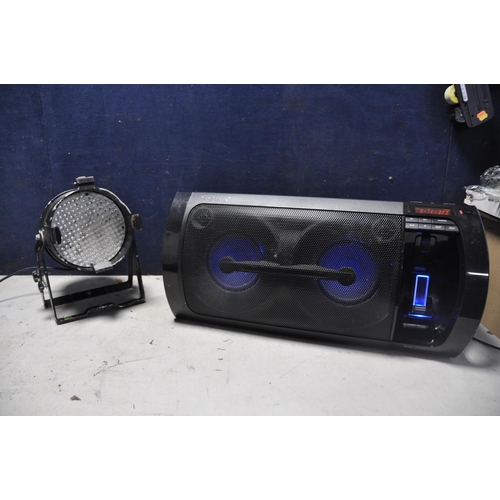 1089 - A SONY RDH-GTK11iP HOME DOCKING SYSTEM with colour changing lights along with an American dj colour/... 