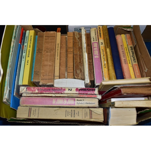 502 - BOOKS, six boxes containing approximately 140 miscellaneous titles in hardback and paperback format,... 