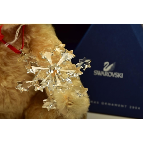 117 - A BOXED STEIFF LIMITED EDITION DANIEL THE SWARVOSKI TEDDY BEAR, 2004, named after Daniel Swarovski, ... 