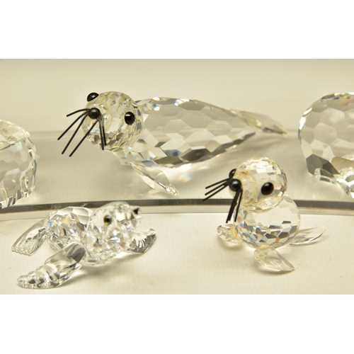 165 - TEN BOXED SWAROVSKI CRYSTAL ORNAMENTS, from various collections, comprising three from African Wildl... 