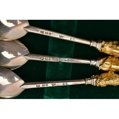 31 - A CASED SET OF ELIZABETH II SILVER LIMITED EDITION 'THE QUEEN'S BEASTS' SPOONS,  the ten spoons with... 