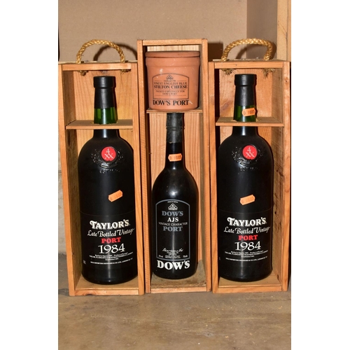 439 - PORT, two Magnum's of Taylor's 1984 LBV Port bottled in 1989, fill level mid-low neck, seals intact,... 