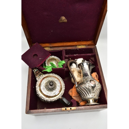 79 - A LATE VICTORIAN OAK CASED FIVE PIECE SILVER TEA SERVICE BY Z BARRACLOUGH & SONS OF LEEDS, the case ... 