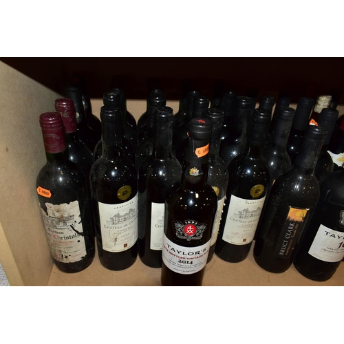 441 - WINE, thirty-seven bottles of Red Wine and four bottles of Taylor's Port (3 x LBV and 1 x Tawny) the... 