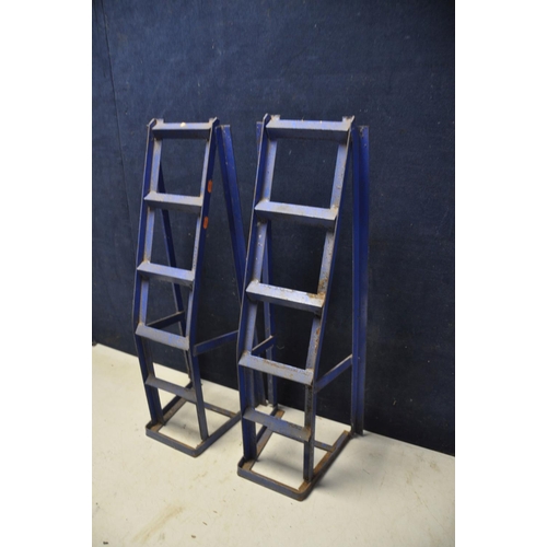 1078 - A PAIR OF VEHICLE RAMPS unbranded steel ramps