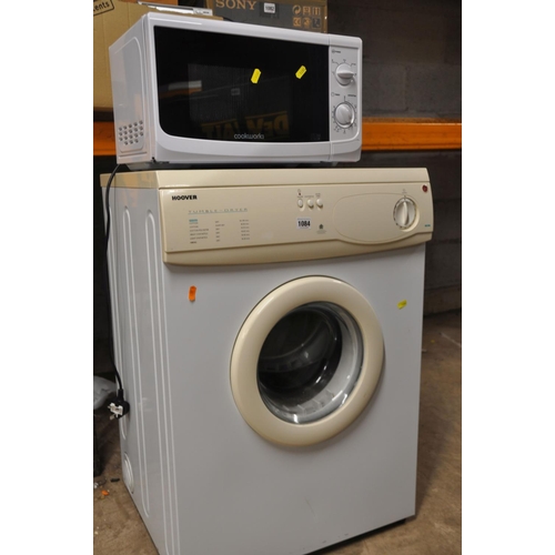 1084 - A HOOVER SV23 TUMBLE DRYER along with Cookworks MM720CWW microwave (both PAT pass and working) (2)