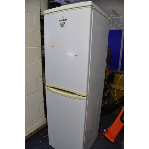 1113 - A HOOVER HSC574W FRIDGE FREEZER measuring width 55cm x depth 55cm x height 174cm (PAT pass and worki... 