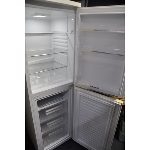 1113 - A HOOVER HSC574W FRIDGE FREEZER measuring width 55cm x depth 55cm x height 174cm (PAT pass and worki... 