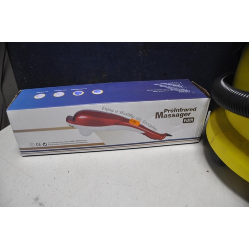 1116 - A KARCHER MV2 VACUUM no brush bar along with a JML circulation Maxx, Winterwarm therapeutic heat pad... 