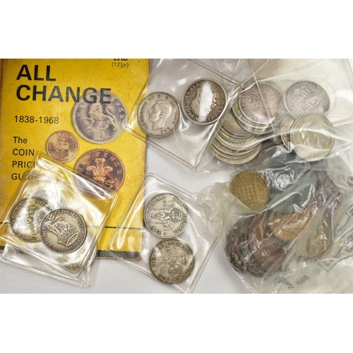 141 - TWO HEAVY BOXES OF MAINLY UK COINAGE, to include over 900 grams of pre 1947 silver coins with a smal... 